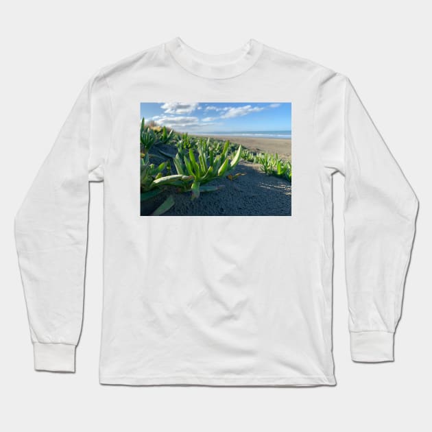 New Brighton Beach Long Sleeve T-Shirt by TerraDumont